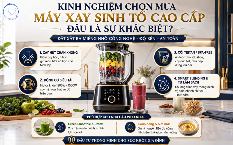 Chọn mua m&aacute;y xay sinh tố cao cấp