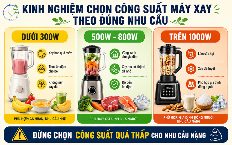 Kinh nghiệm chọn mua m&aacute;y xay sinh tố
