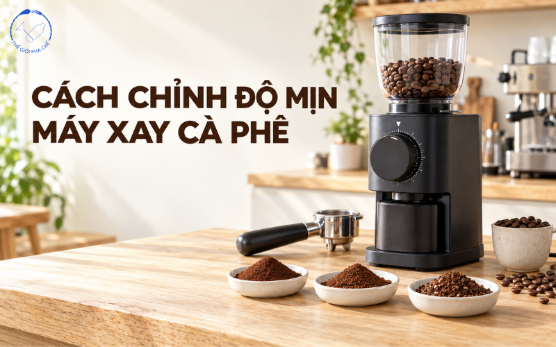 Cách chỉnh độ mịn máy xay cà phê chi tiết từ A-Z