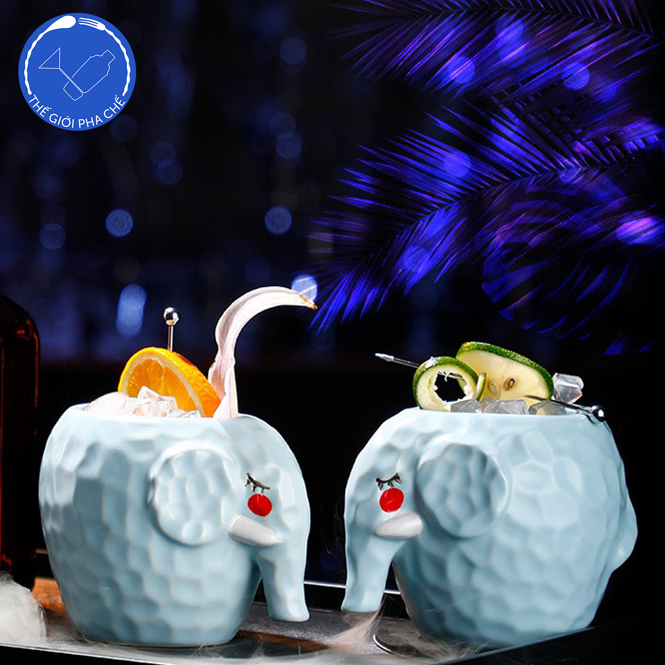 Ly Tiki Mug Voi Xanh - 3