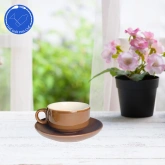 Set tách sứ cafe truyền thống nâu (100ml)