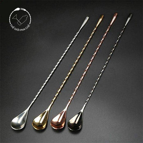 Thìa khuấy inox màu
