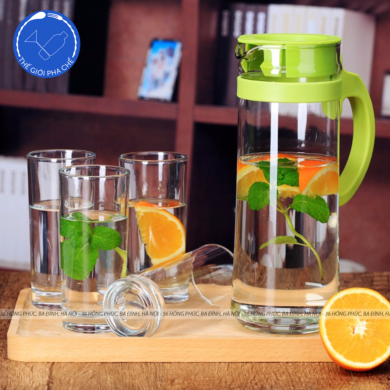 Bình thủy tinh Ocean Patio Pitcher Trơn  (Cái) 1265ml 5V1834401G0101 - TH Thái Lan - 5