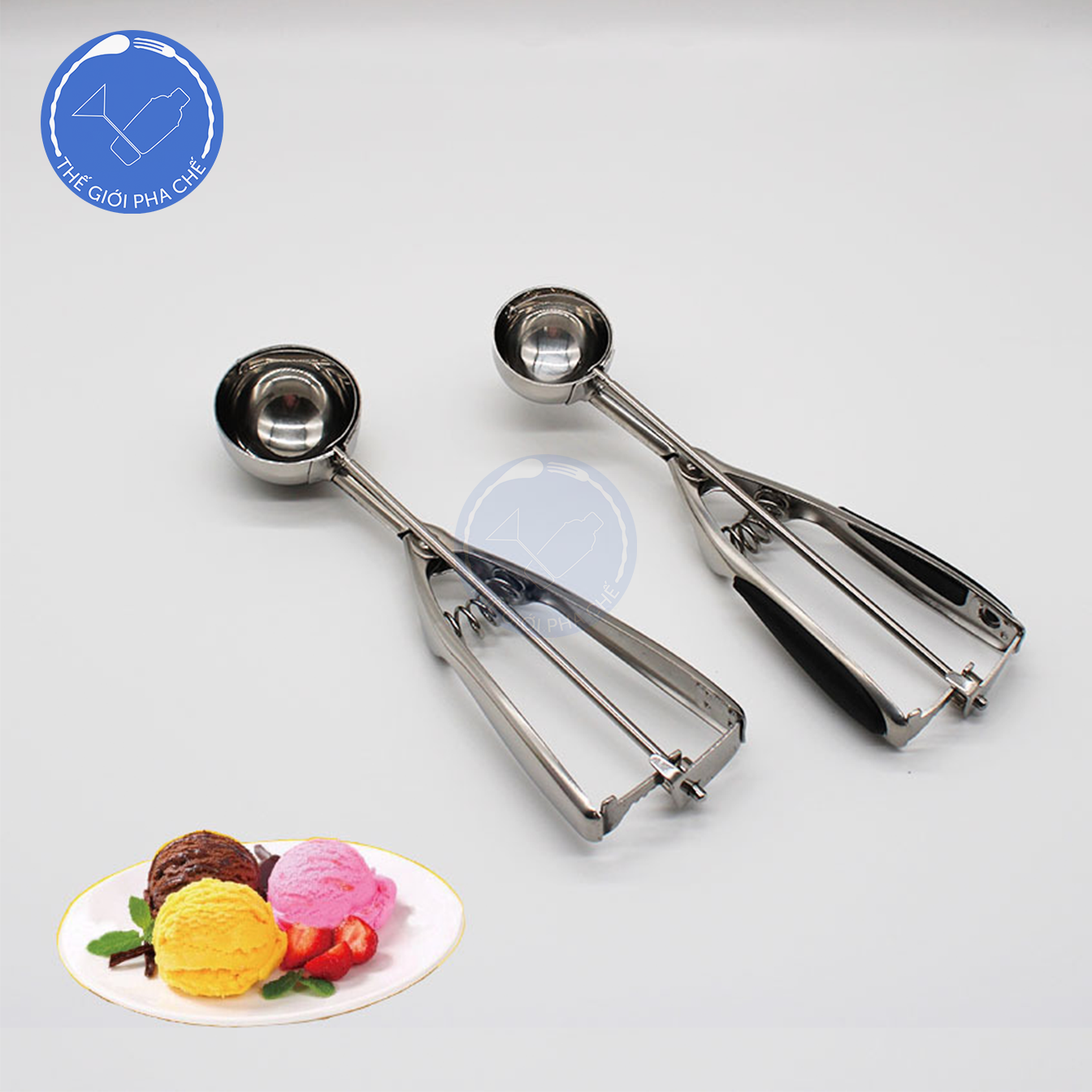 Dụng cụ Múc kem inox mỏng  - 5