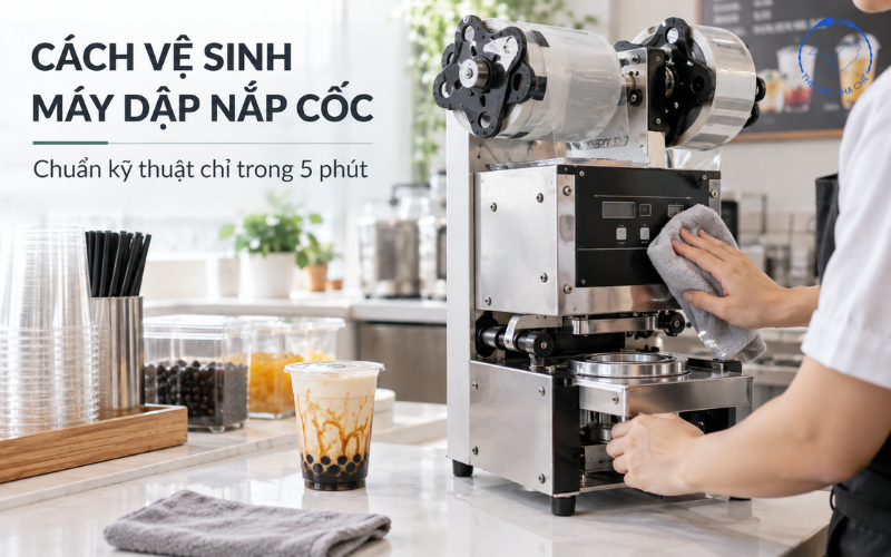 Cách vệ sinh máy dập nắp cốc