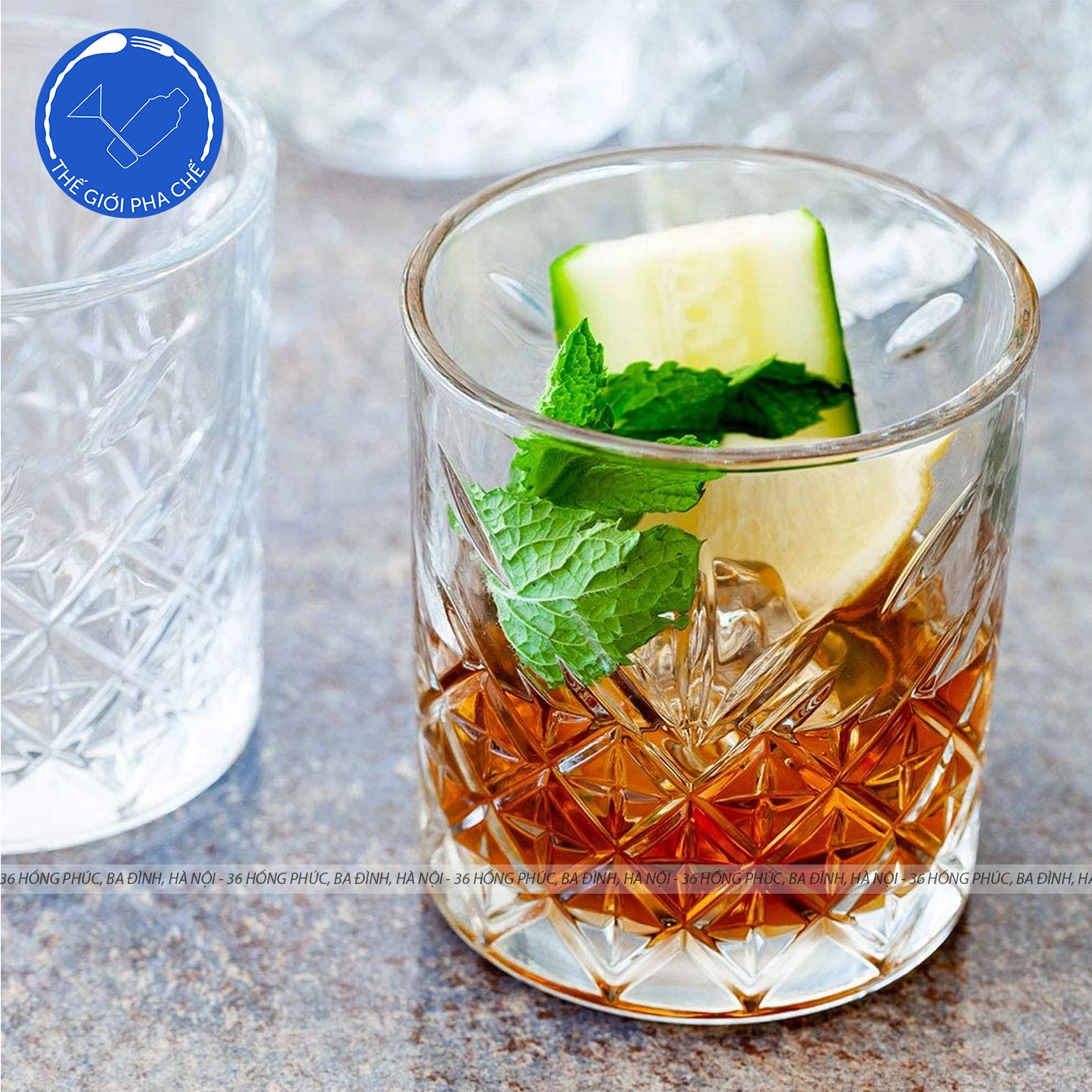 Ly thủy tinh Pasabahce Timeless Glass Rock (Bộ 12c) 345ml - 52790 - TH Thổ Nhĩ Kỳ