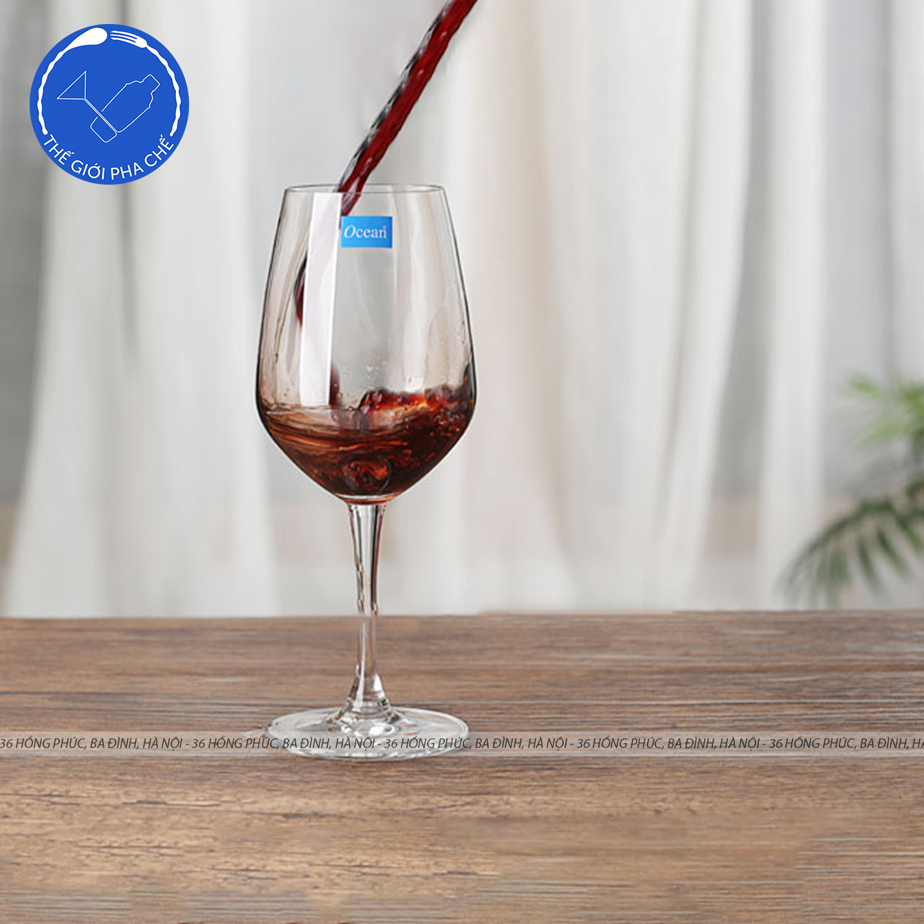 Ly thủy tinh Ocean Lexington Red Wine (Bộ 6c) 455ml - 019R16 - TH Thái Lan - 6