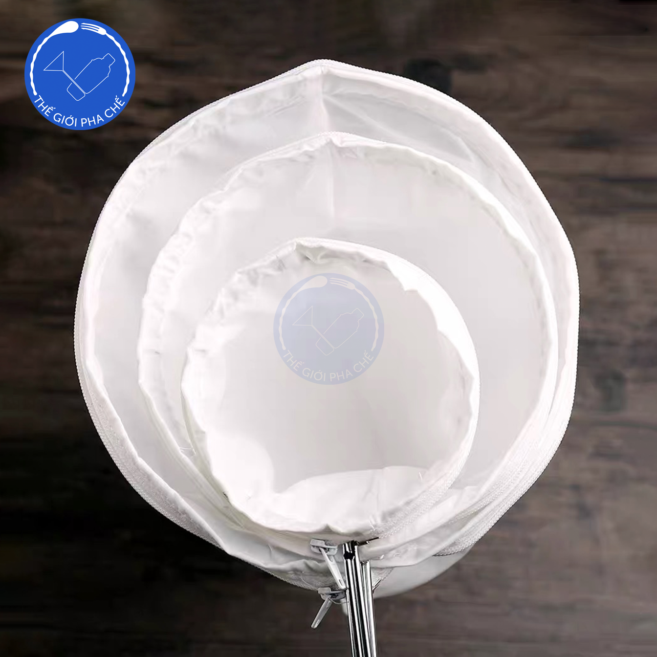 Vợt lọc trà cán inox đủ size - 5