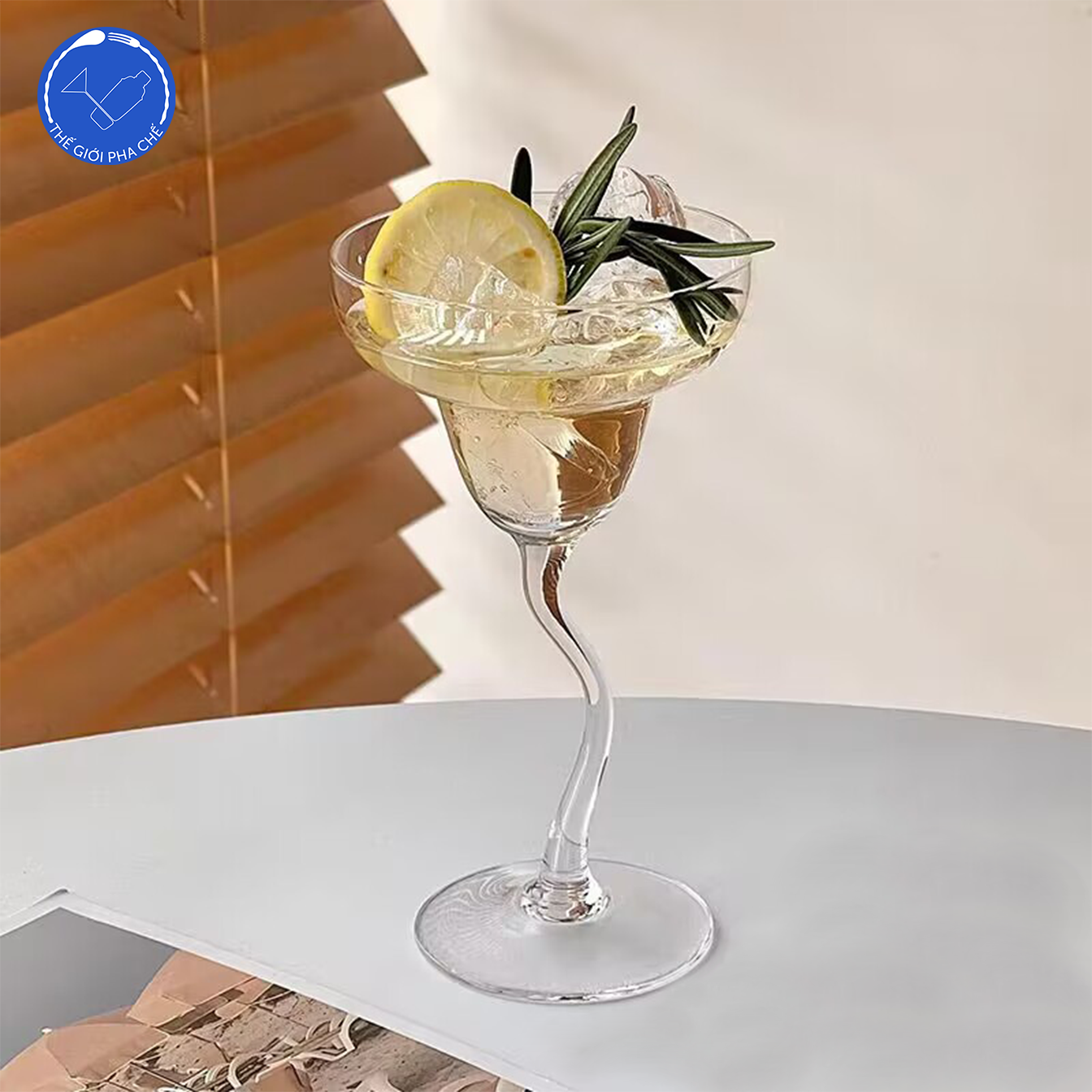 Ly Cocktail chân cong (Bộ 6 cái) 210ml - 2707 - 4