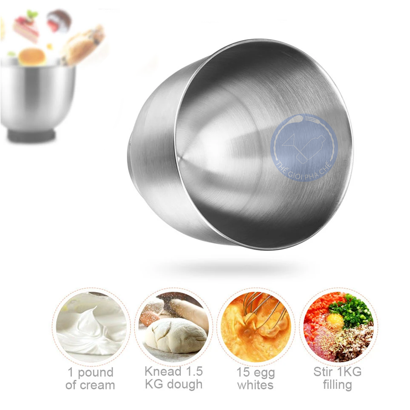 Máy đánh trứng Stelang  5L SC-236 1000W - 4