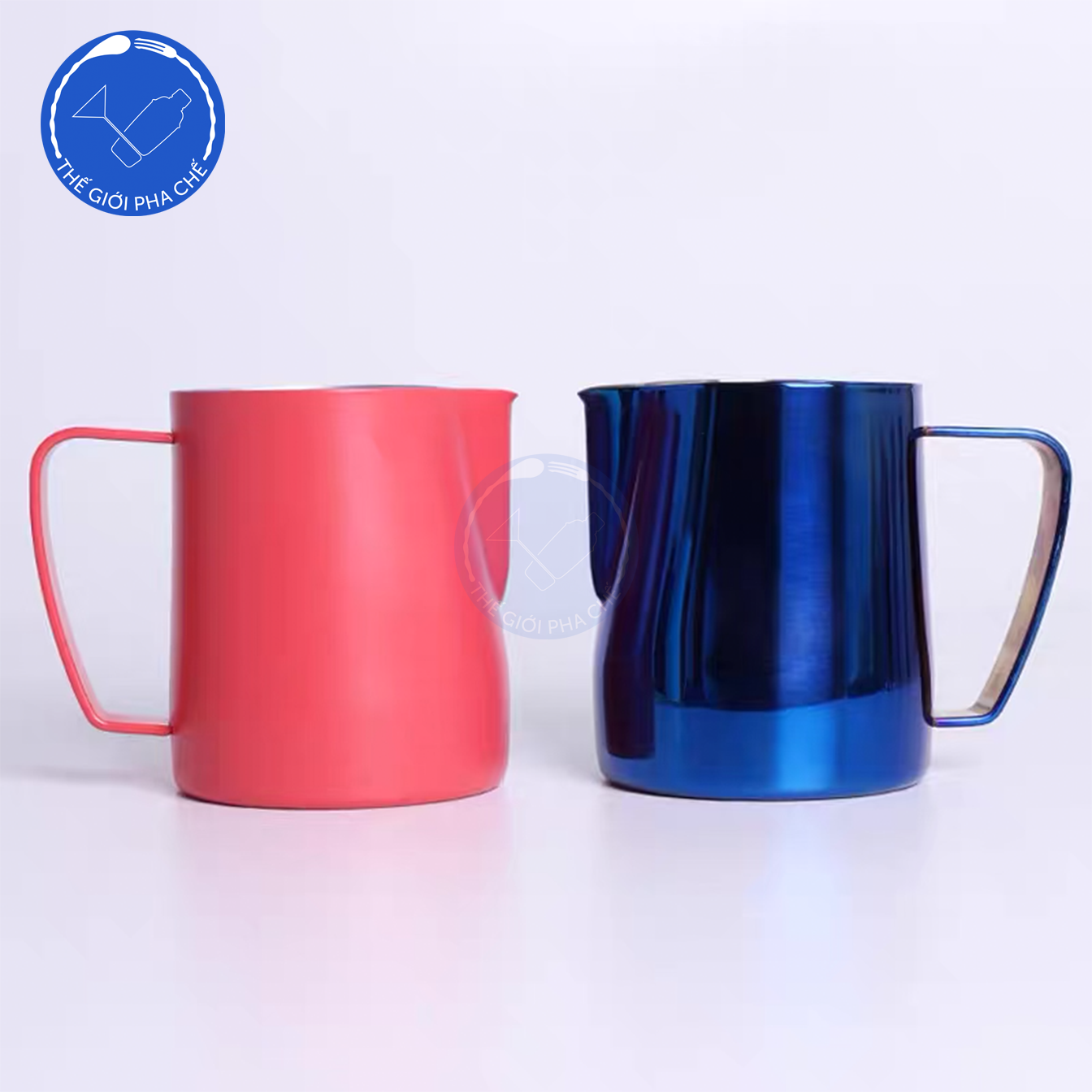 Ca đánh sữa inox màu đỏ - 6