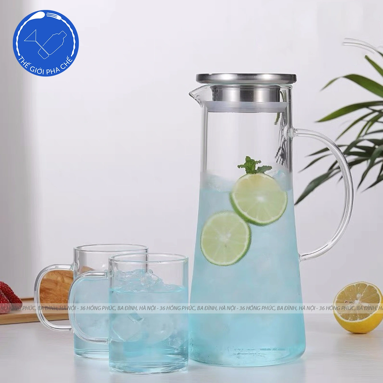 Bình thủy tinh nắp thiếc (Cái) 1,3L - TR0079 - Trung Quốc