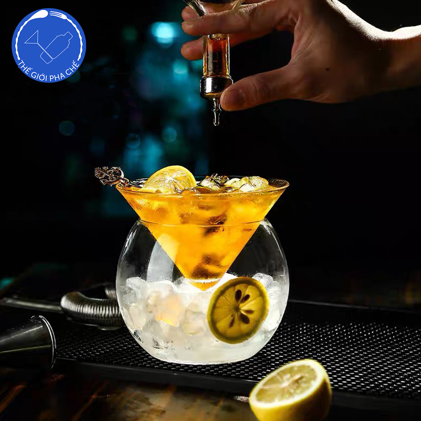 Ly Martini kèm bowl ủ đá 250ml  - 6680M - 3