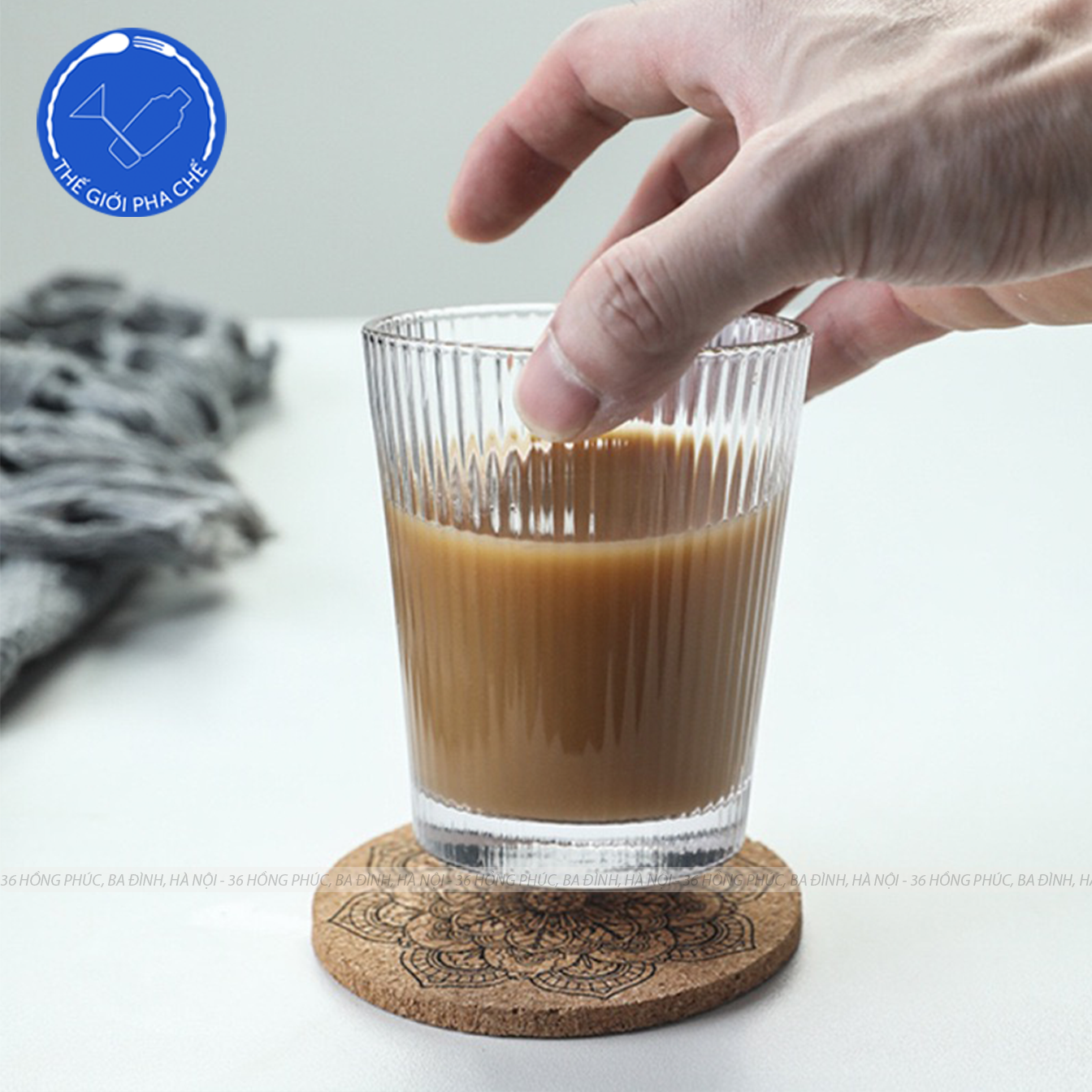 Ly thủy tinh kẻ sọc (Bộ 6c) 250ml - 309T - Trung Quốc - 7