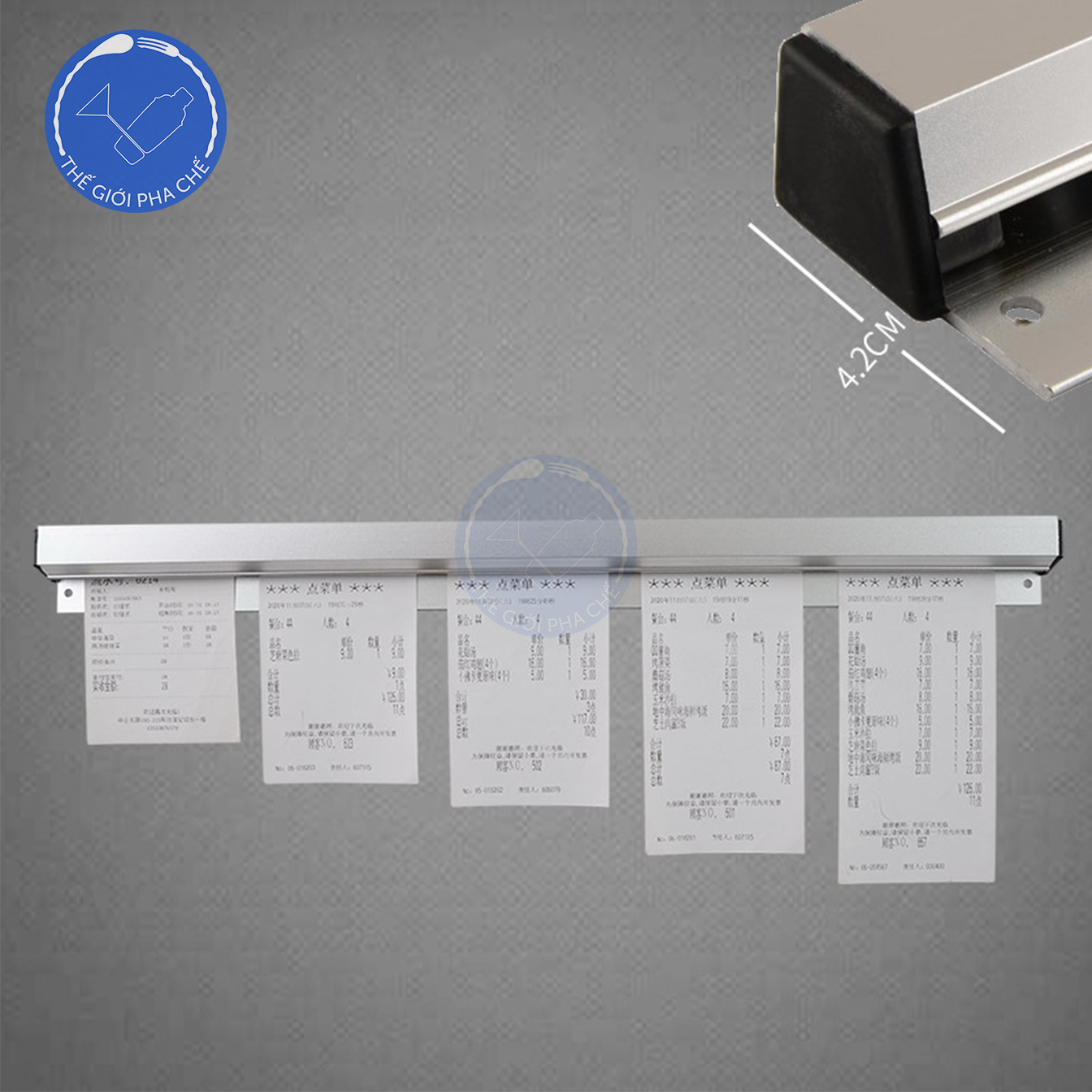 Thanh kẹp hóa đơn inox - 6