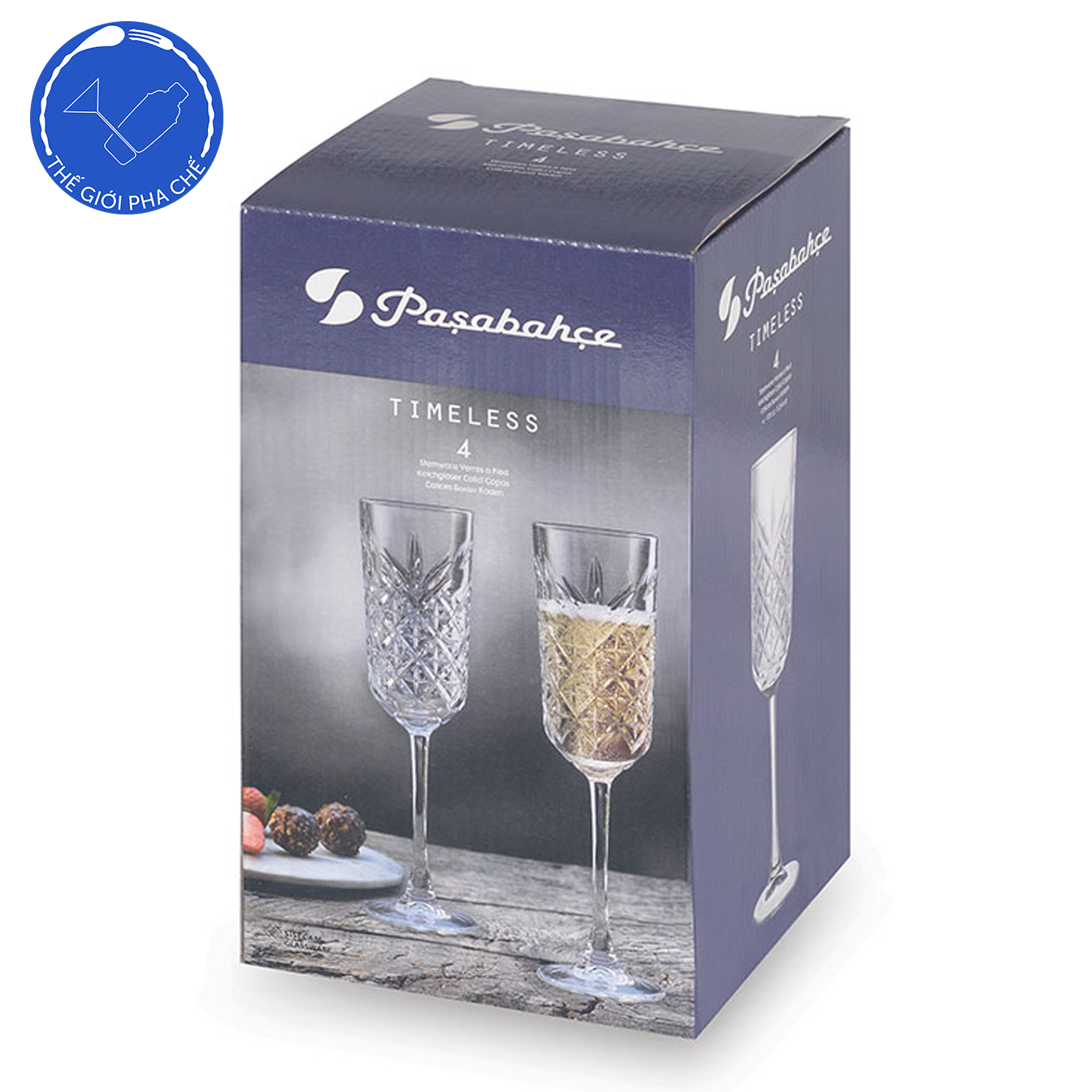 Ly thủy tinh Pasabahce Timeless Champange Flutes (Bộ 12c) 175ml - 440356 - SX Thổ Nhỹ Kỳ - 5