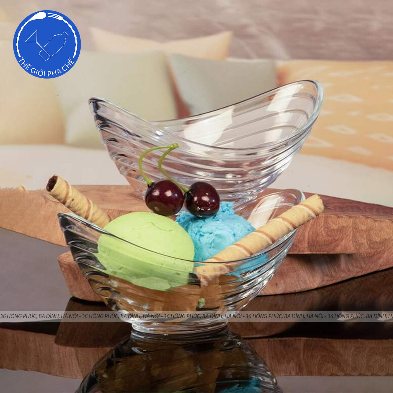 Ly thủy tinh Pasabahce Gondol Ice Cream Cup (Bộ 6c) 204ml - 53983 - TH Thổ Nhĩ Kỳ - 4