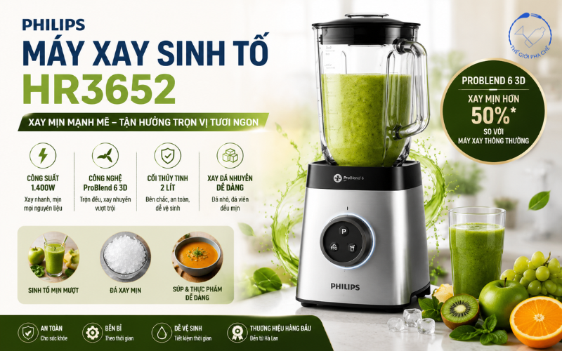 M&aacute;y xay sinh tố dưới 5 triệu Phili psHR3652