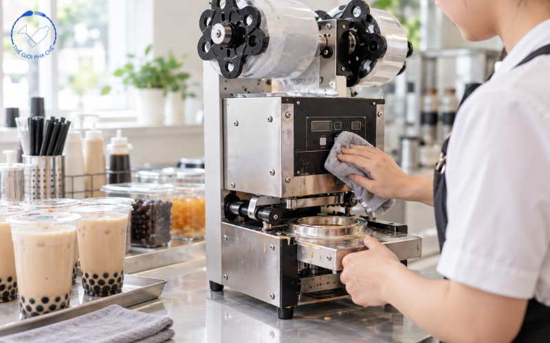 Hướng dẫn vệ sinh máy dập nắp cốc
