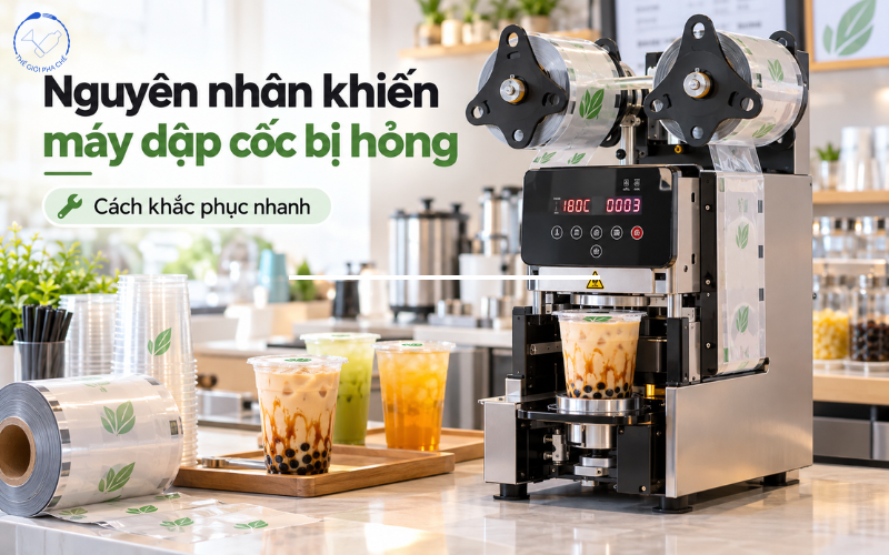 Nguyên nhân khiến máy dập cốc bị hỏng và cách khắc phục