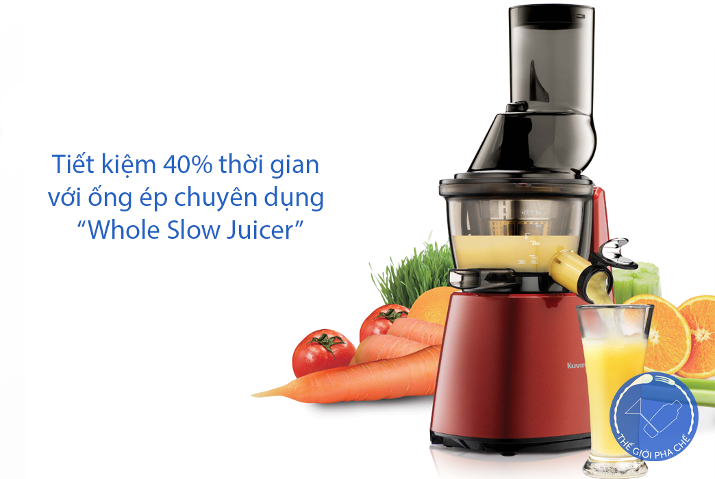 Kuvings C7000 Tiết kiệm 40% thời gian với ống ép chuyên dụng “Whole Slow Juicer”