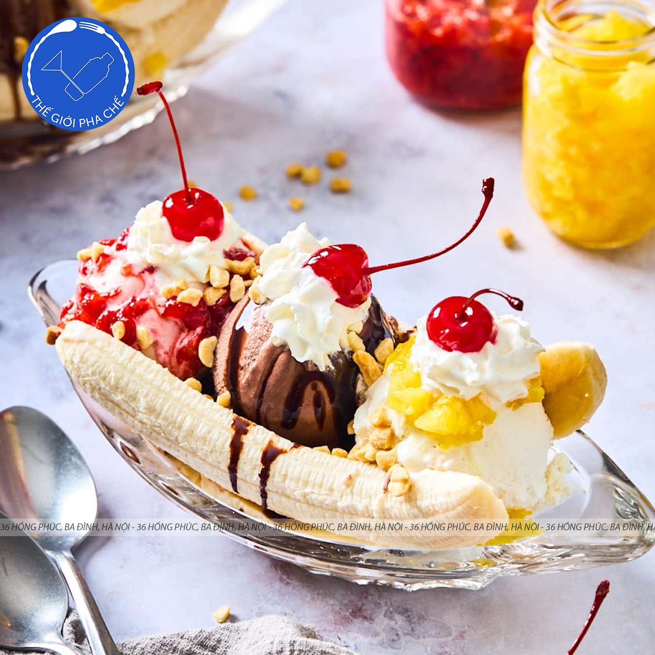 Ly thủy tinh Ocean Alaska Banana Split Dish (Bộ 6c) 350ml - P00116 - TH Thái Lan - 4
