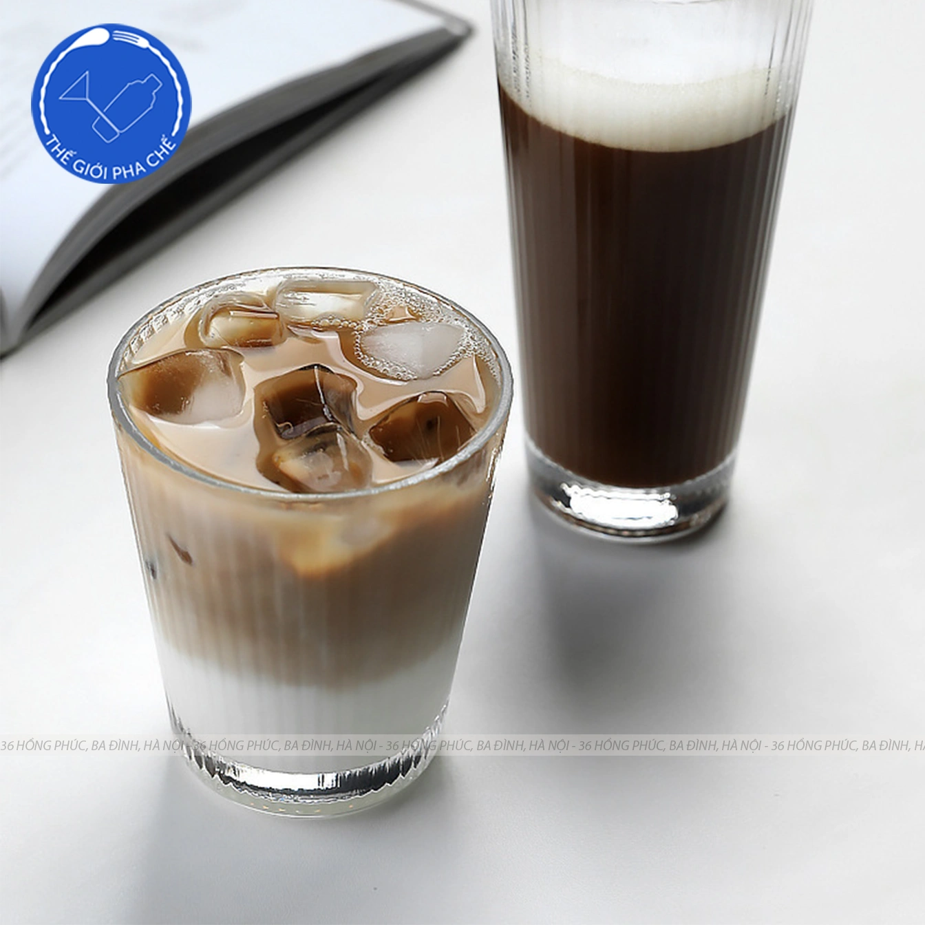 Ly thủy tinh kẻ sọc (Bộ 6c) 250ml - 309T - Trung Quốc