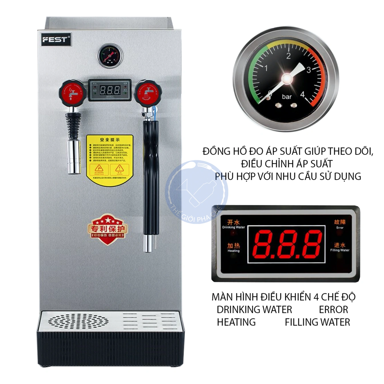 Máy đun nước nóng áp suất cao FEST RC-800H