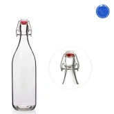 Chai thuỷ tinh nắp cài/ Chai kẹp tròn 500ml, 1000ml