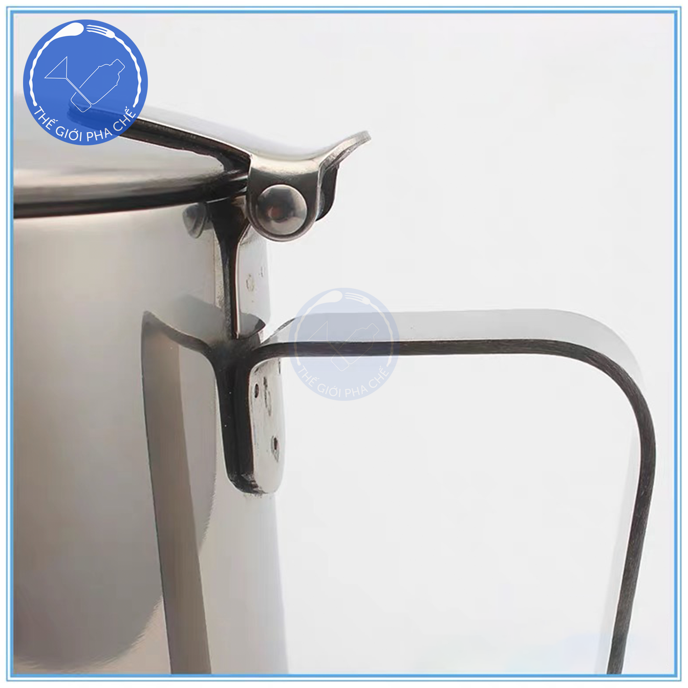 Ca đánh sữa inox có nắp - 4