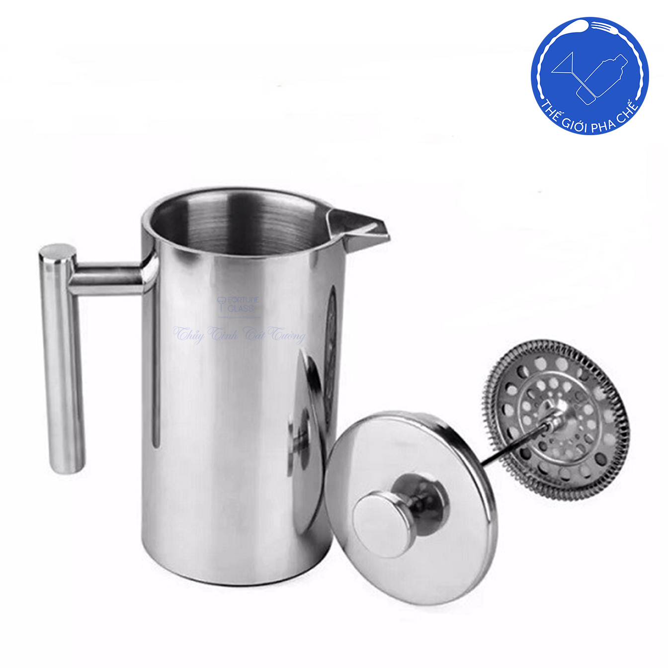 Bình French Press Inox (1000ml) - 2