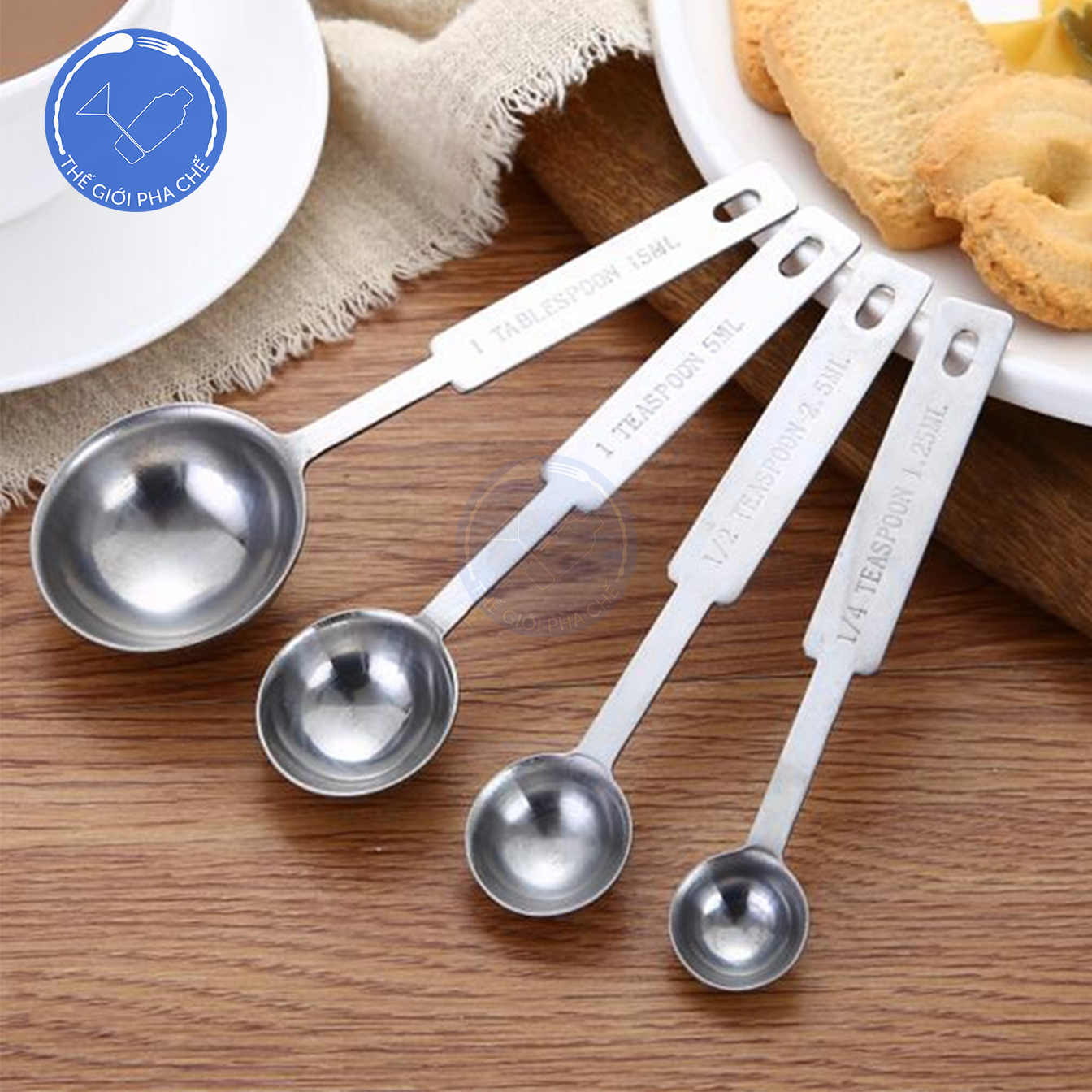 Bộ thìa đong định lượng inox 4c  - 5