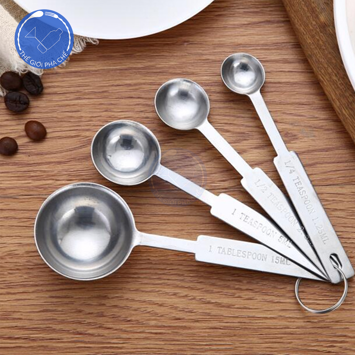 Bộ thìa đong định lượng inox 4c  - 4