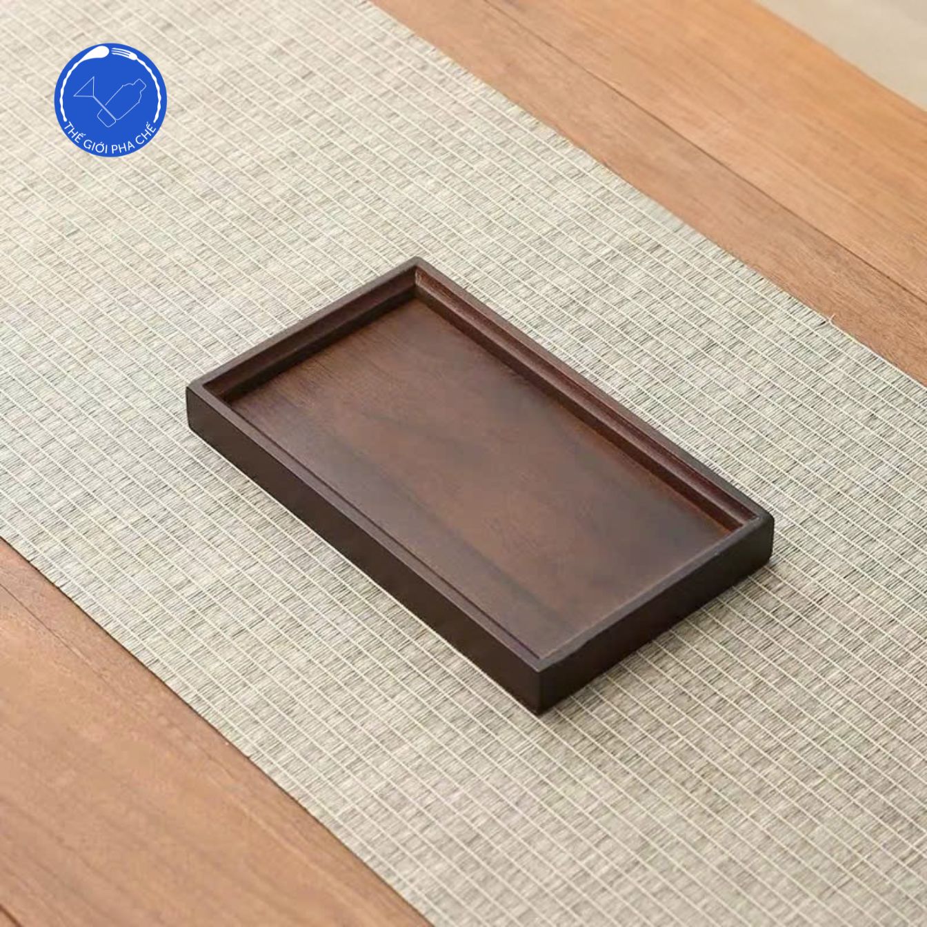 Khay trà gỗ hình chữ nhật 4