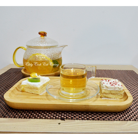 Set ấm rót sần tròn màu kèmtách LG49 - SET33