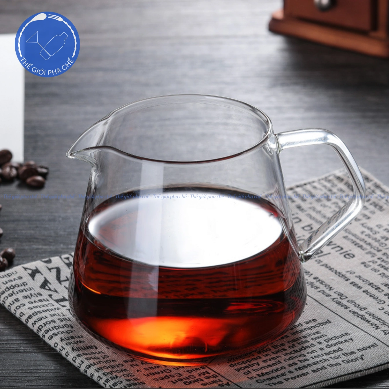 Bình Đựng Cà Phê Thuỷ Tinh Trơn Chịu Nhiệt 650ml