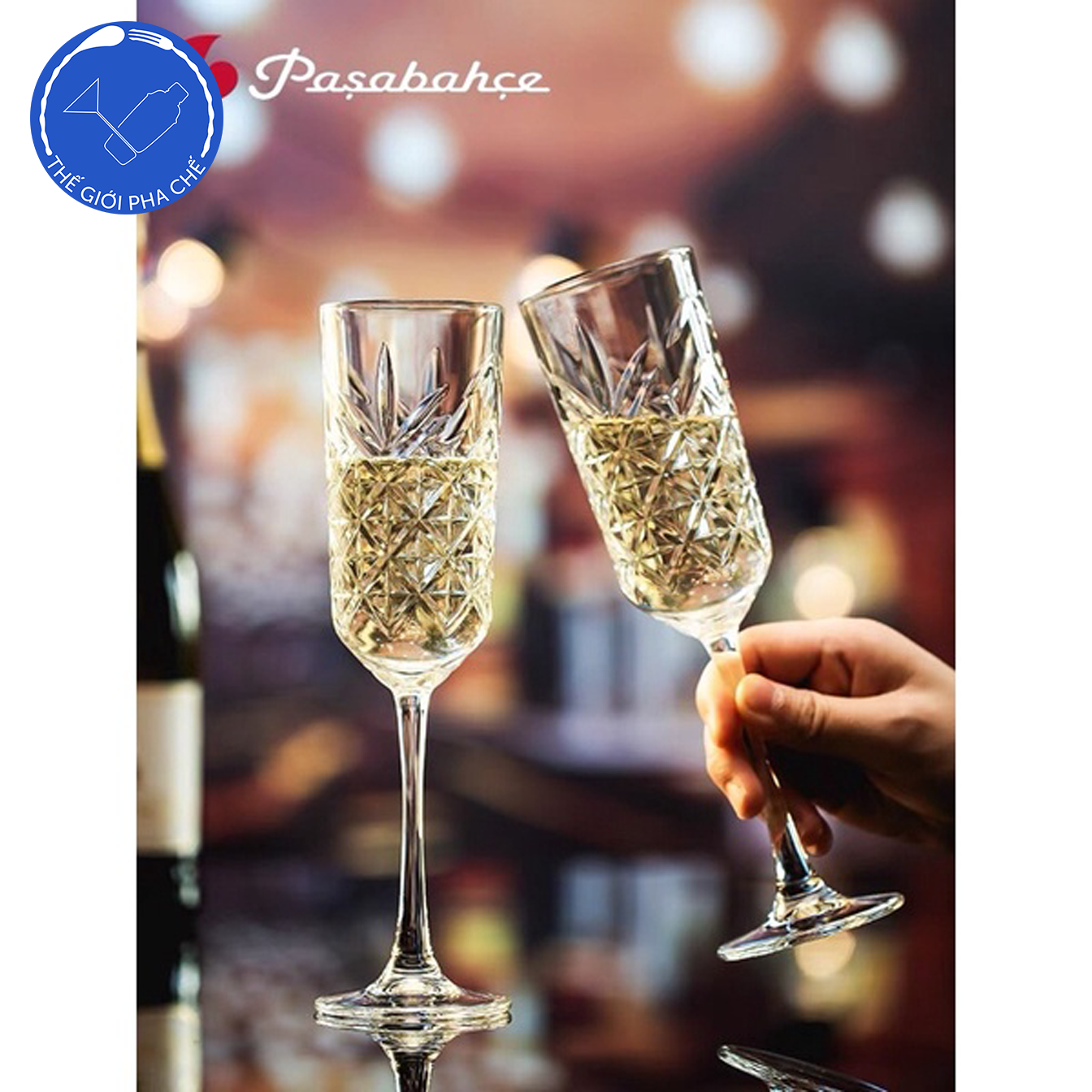 Ly thủy tinh Pasabahce Timeless Champange Flutes (Bộ 12c) 175ml - 440356 - SX Thổ Nhỹ Kỳ - 4