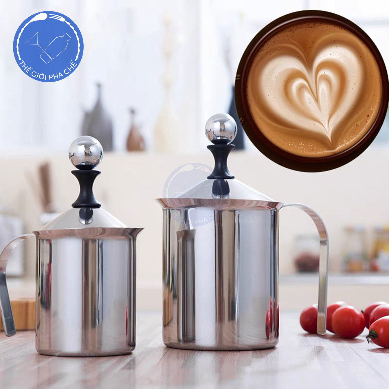 Ca sục sữa inox  - 2