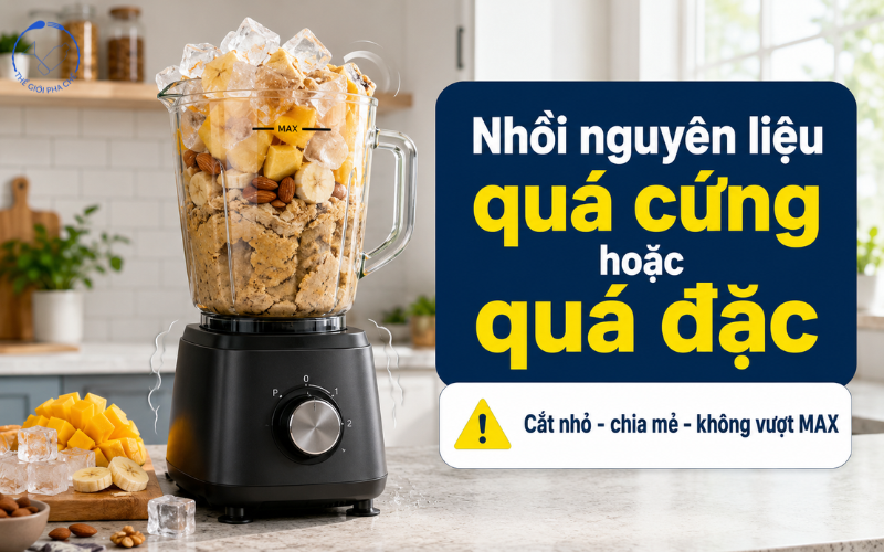 Cách xử lý máy xay sinh tố bị nóng