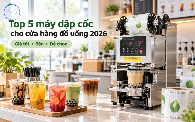 [List 5] Máy dập cốc cho cửa hàng đồ uống bền bỉ nhất