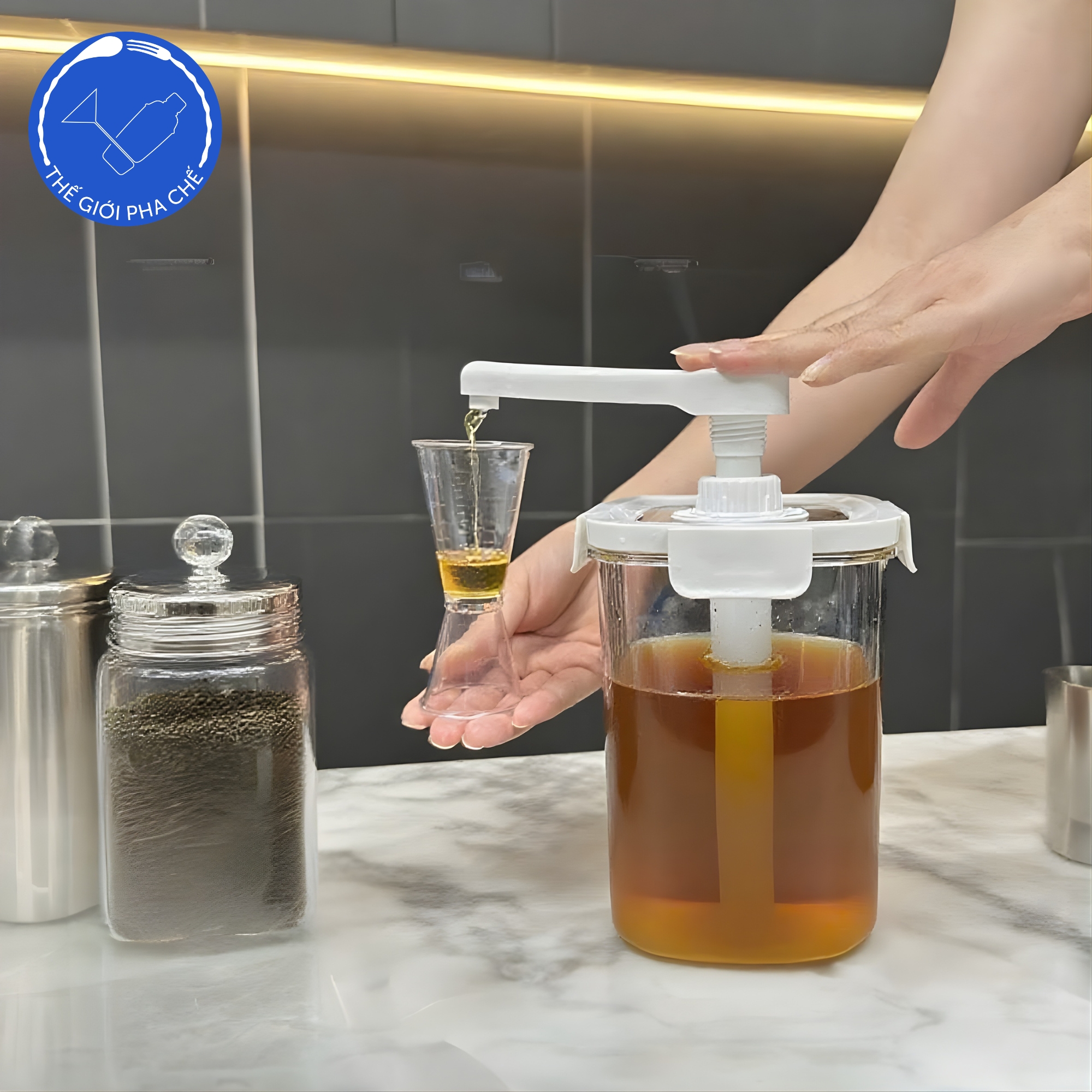 Bình pumb sữa đặc 2100ml 1400ml - 3