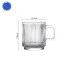 Cốc thủy tinh quai kẻ (Bộ 6c) 330ml - Ch092 0