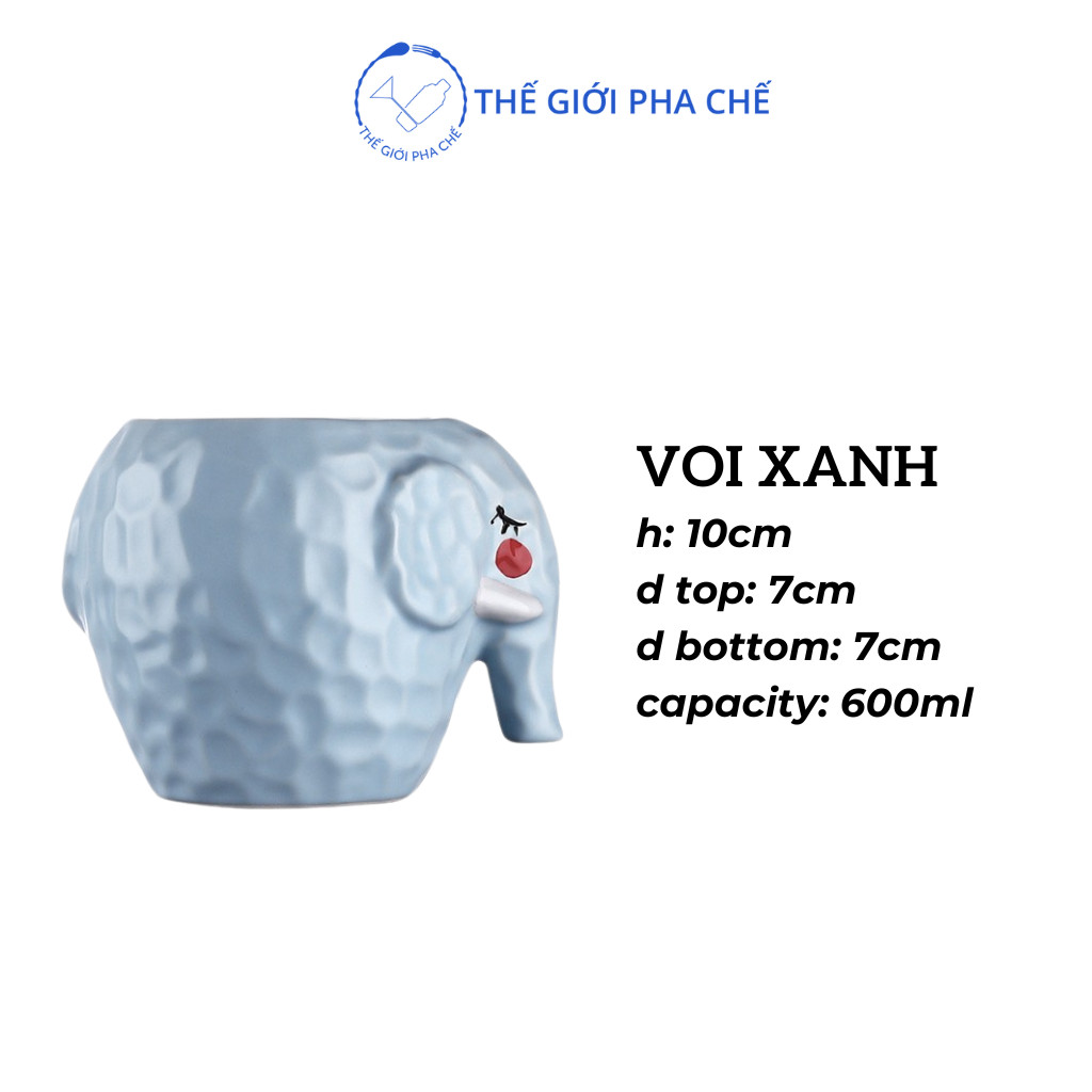 Ly Tiki Mug Voi Xanh - 4