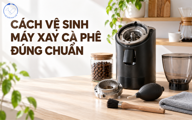 Cách vệ sinh máy xay cà phê