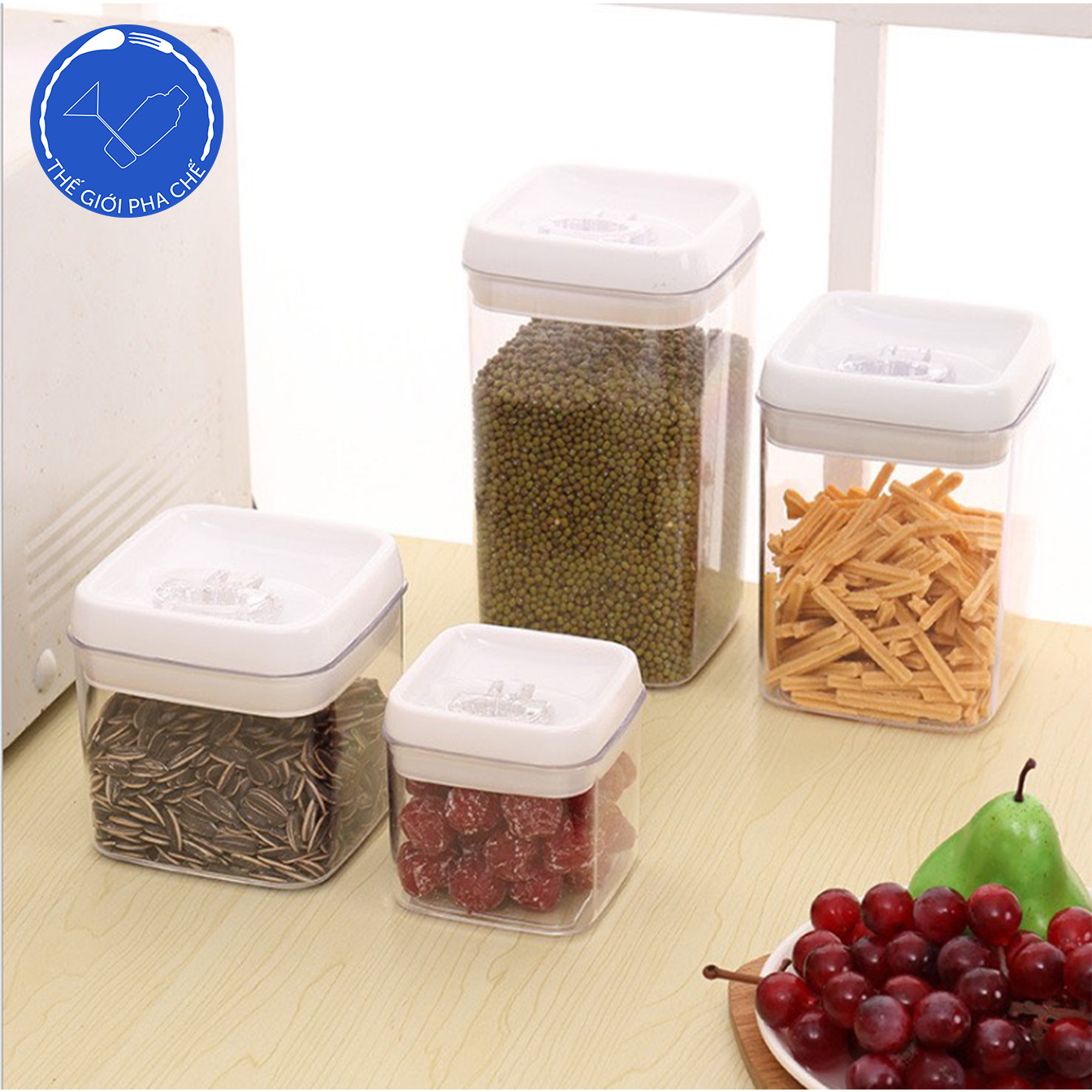 Hộp đựng bột nắp gài - 5