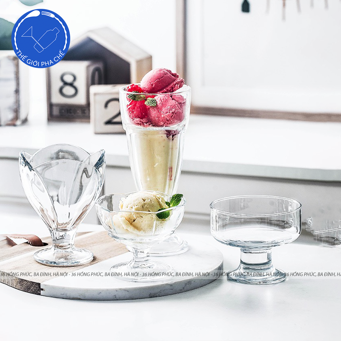 Ly thủy tinh Pasabahce Ice Ville Ice Cream Cup (Bộ 6c) 240ml - 51638 - TH Thổ Nhĩ Kỳ - 4