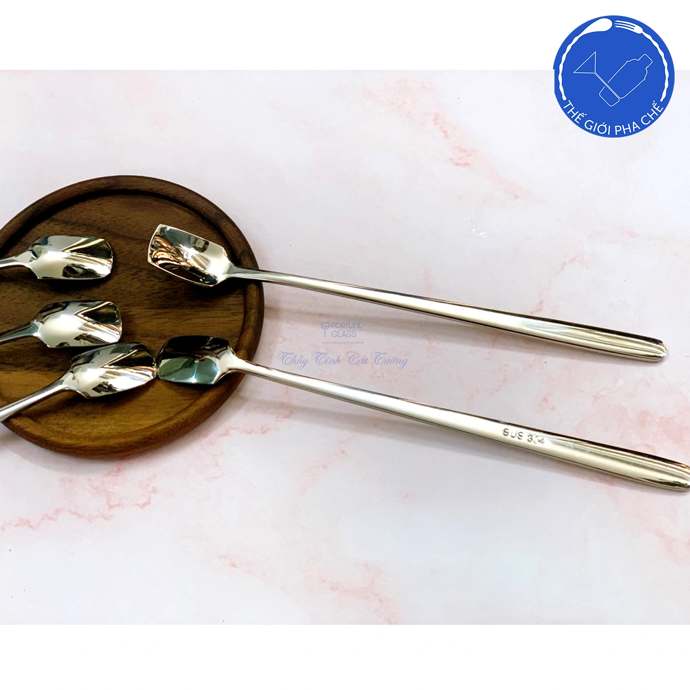 Thìa inox đầu vuông (10c)