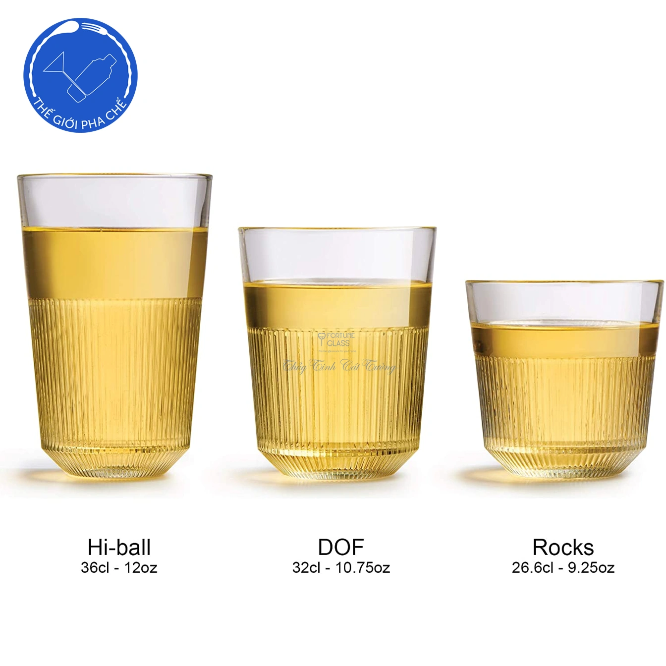 Ly thủy tinh Libbey Rayo Rocks (Bộ 6c) 266ml - 829488 - TH Mỹ