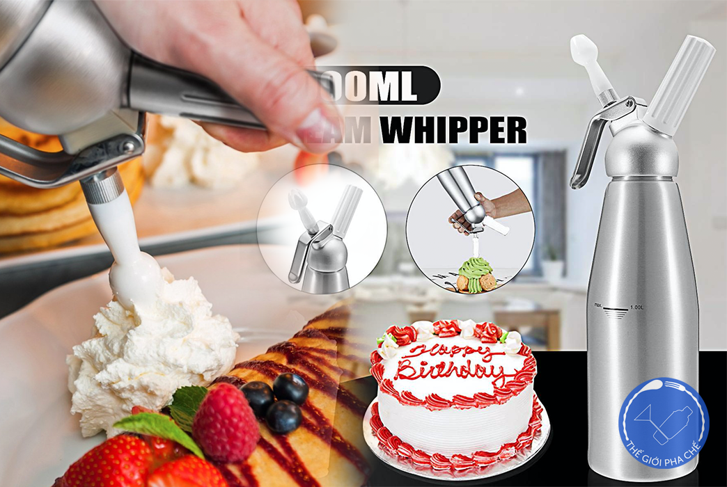 Hướng dẫn Bình Cream Whipper đầu nhôm