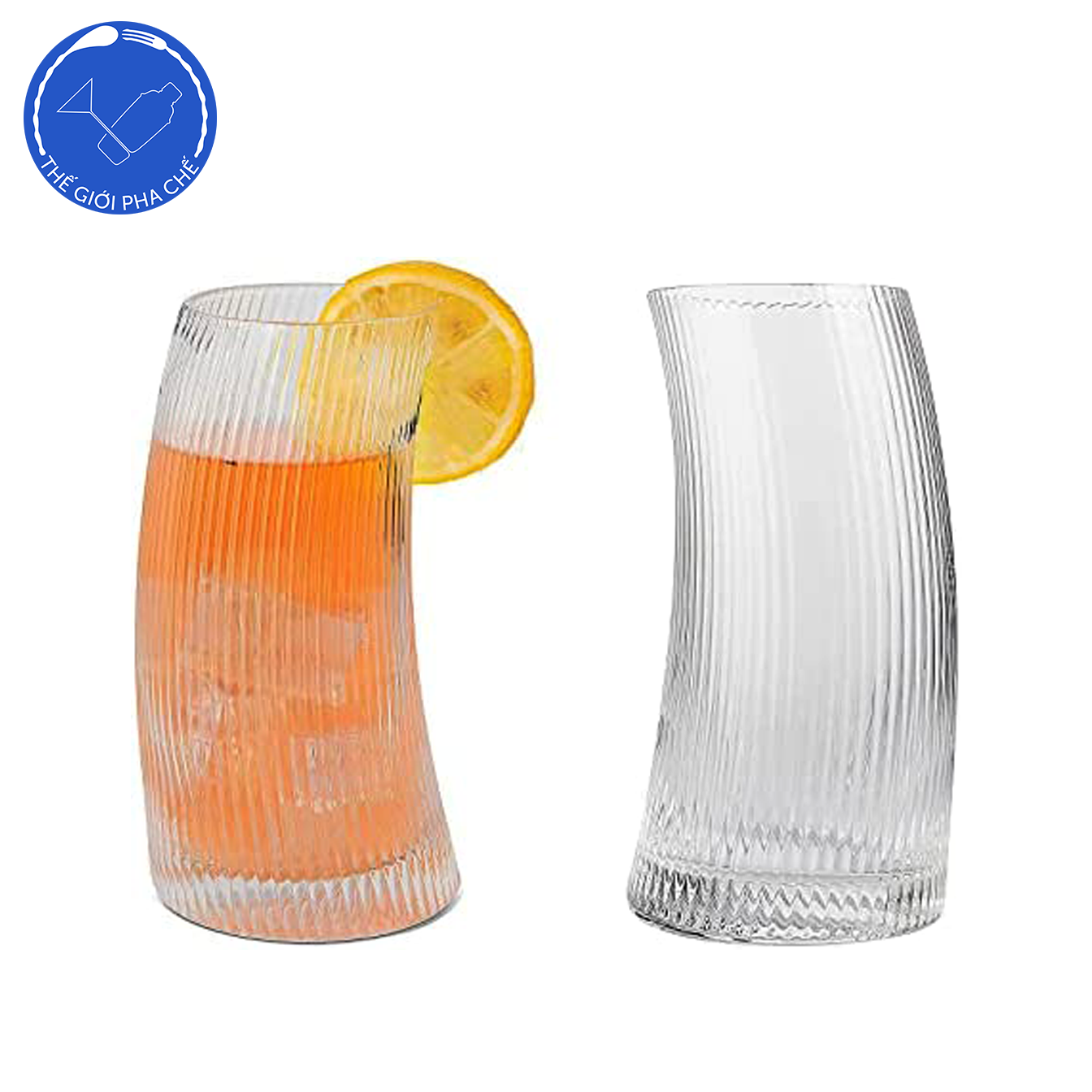 Cốc thủy tinh nghiêng kẻ cao (Bộ 6c) 500ml - 2105 - Trung Quốc - 2